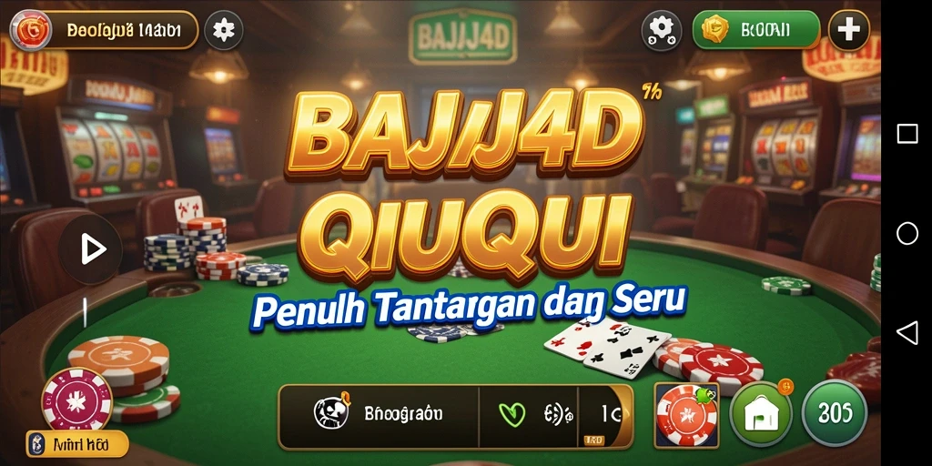 Tampilan gameplay seru dari BAJAJ4D dalam aksi QiuQiu.