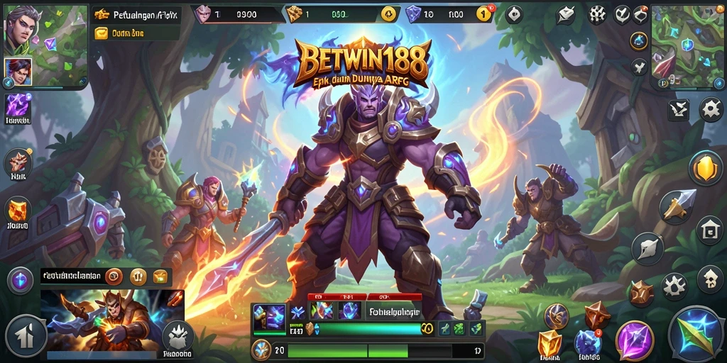 Tampilan aksi mendebarkan dalam gameplay ARPG BETWIN188.