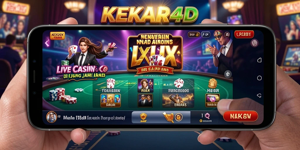 Tampilan gameplay Live Casino yang memukau dan interaktif di KEKAR4D.