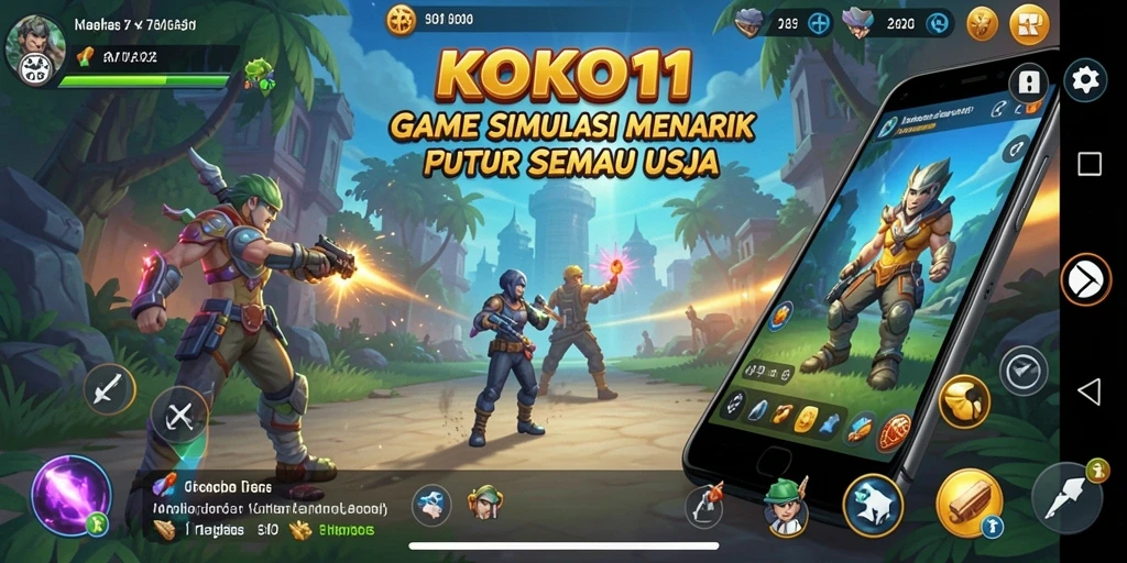 Tangkapan layar KOKO11 menampilkan gameplay yang menarik dan grafik yang bertenaga.