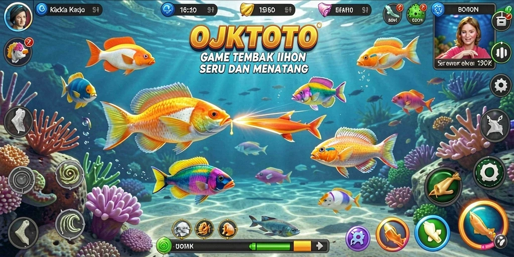 Gameplay seru OJKTOTO dengan aksi tembak ikan yang menantang.