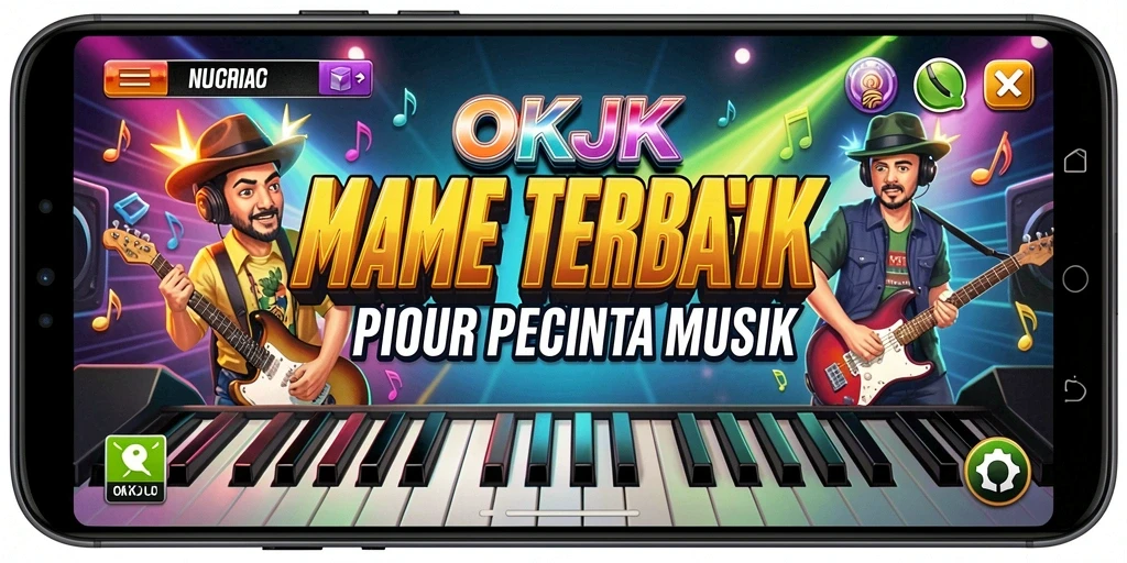 Tampilan gameplay OKJK yang seru dan interaktif di layar.