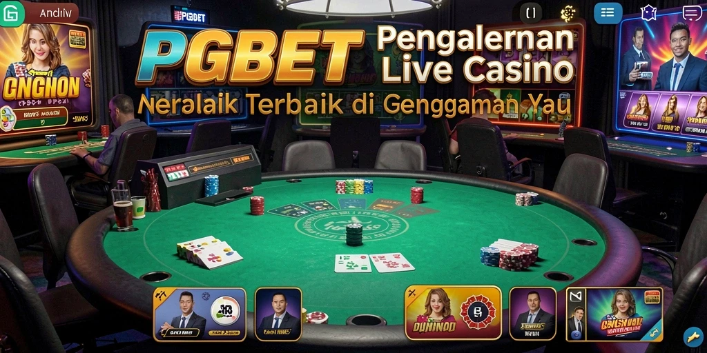 Tampilan gameplay Live Casino yang menarik di PGBET.